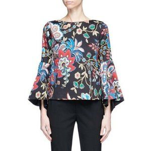 Alice and Olivia Bell Sleeve Baska Shirt